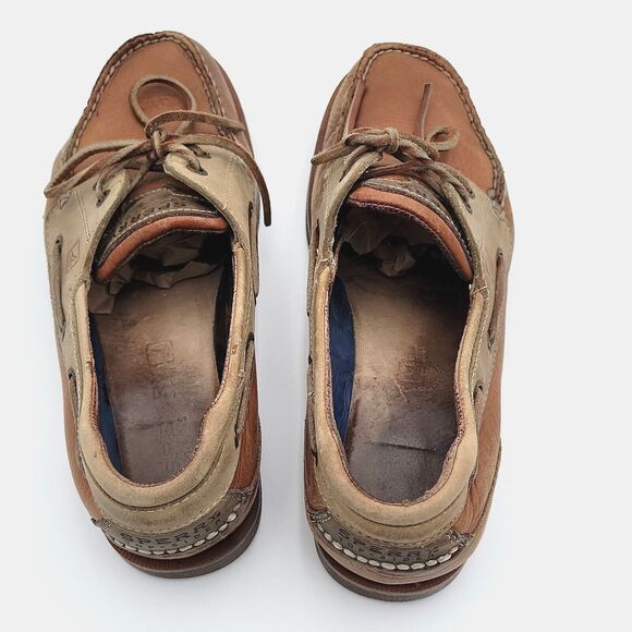 Sperry Top Sider Mens10M Boat Shoes Leather 0777940 Slip On Comfort Preppy EUC - Picture 9 of 16